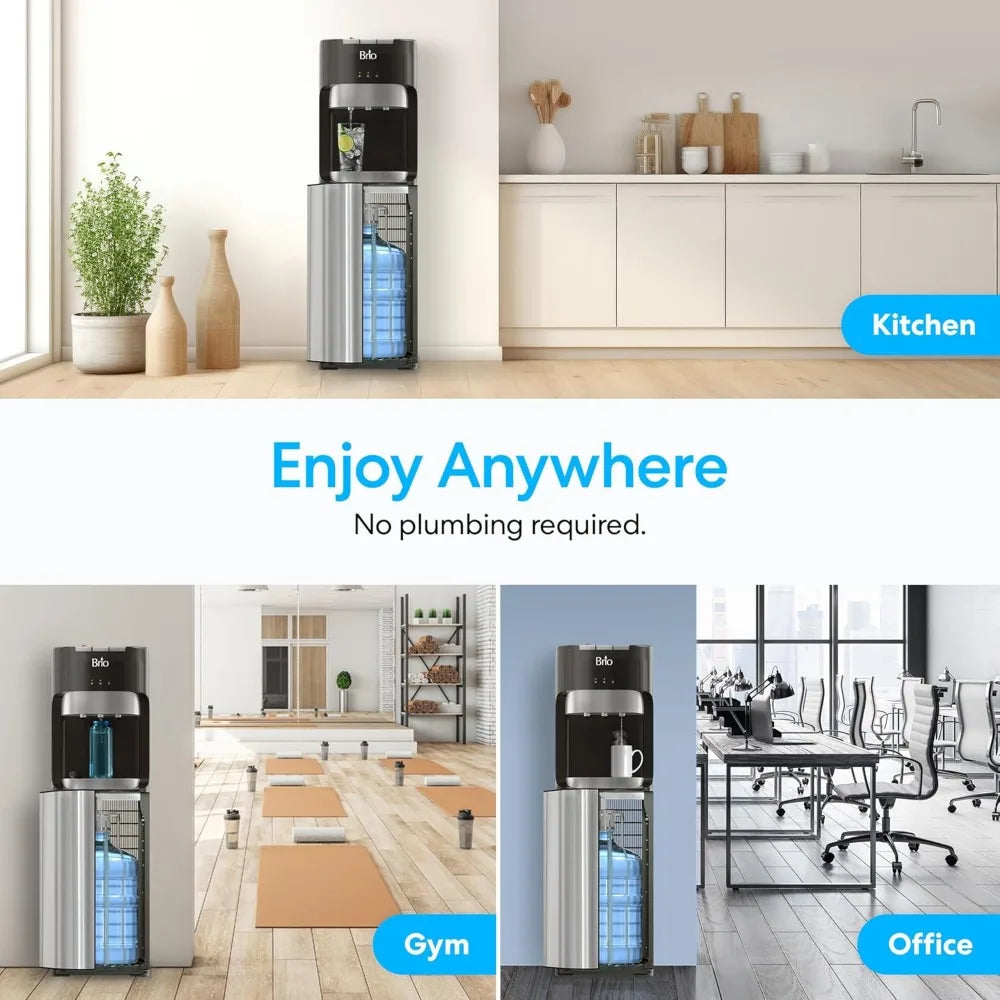 Bottom Load Water Cooler Dispenser 5 Gallon Bottles 3 Temps