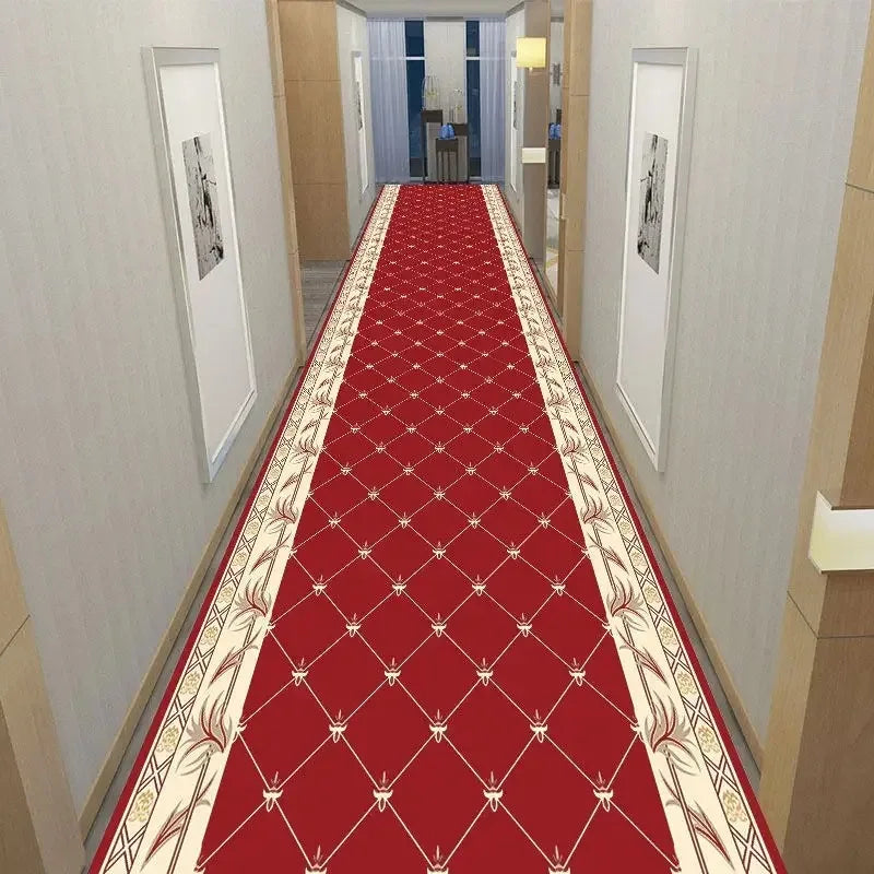America European Long Corridor Rug Non Slip Hallway Carpet