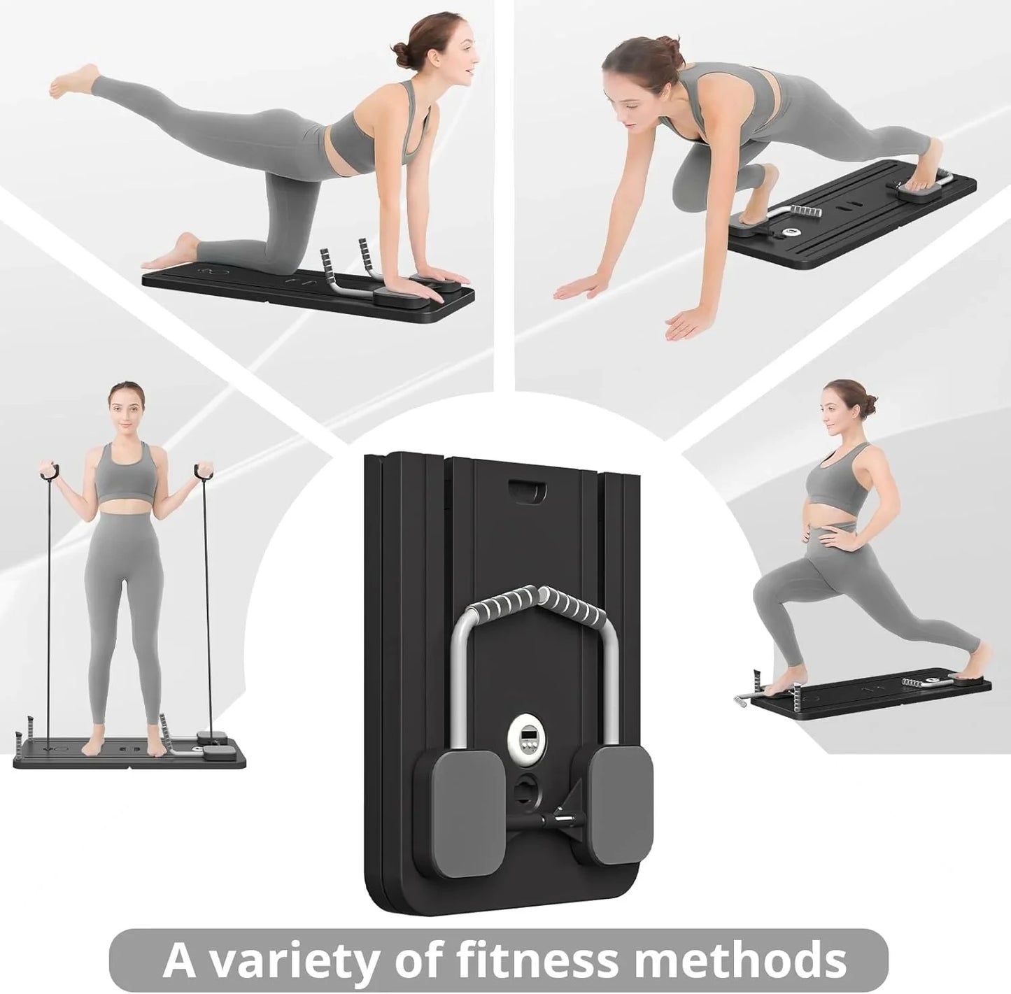 Foldable 8-In-1 Ab Board Core Strength Pilates Equipment For Home Gym