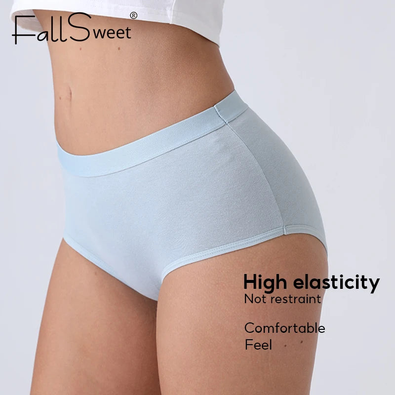 FallSweet Soft Cotton Seamless Women Everyday Briefs