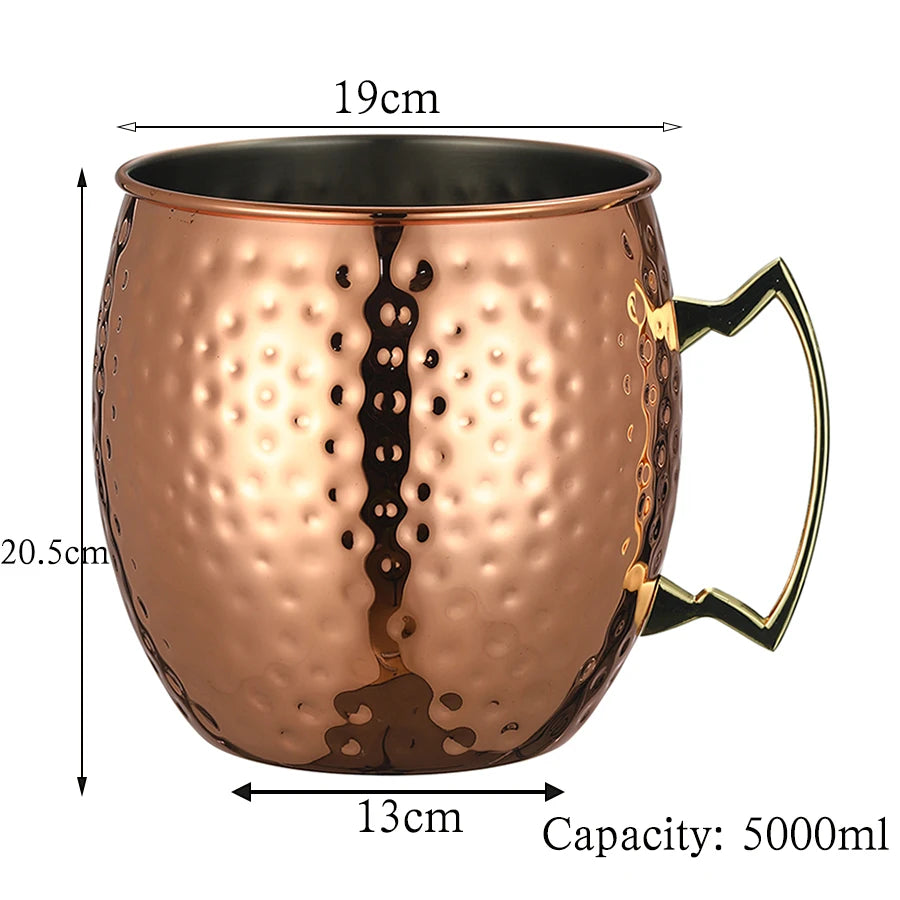 Extra Large 5L Hammered Moscow Mule Mug Ice Bucket