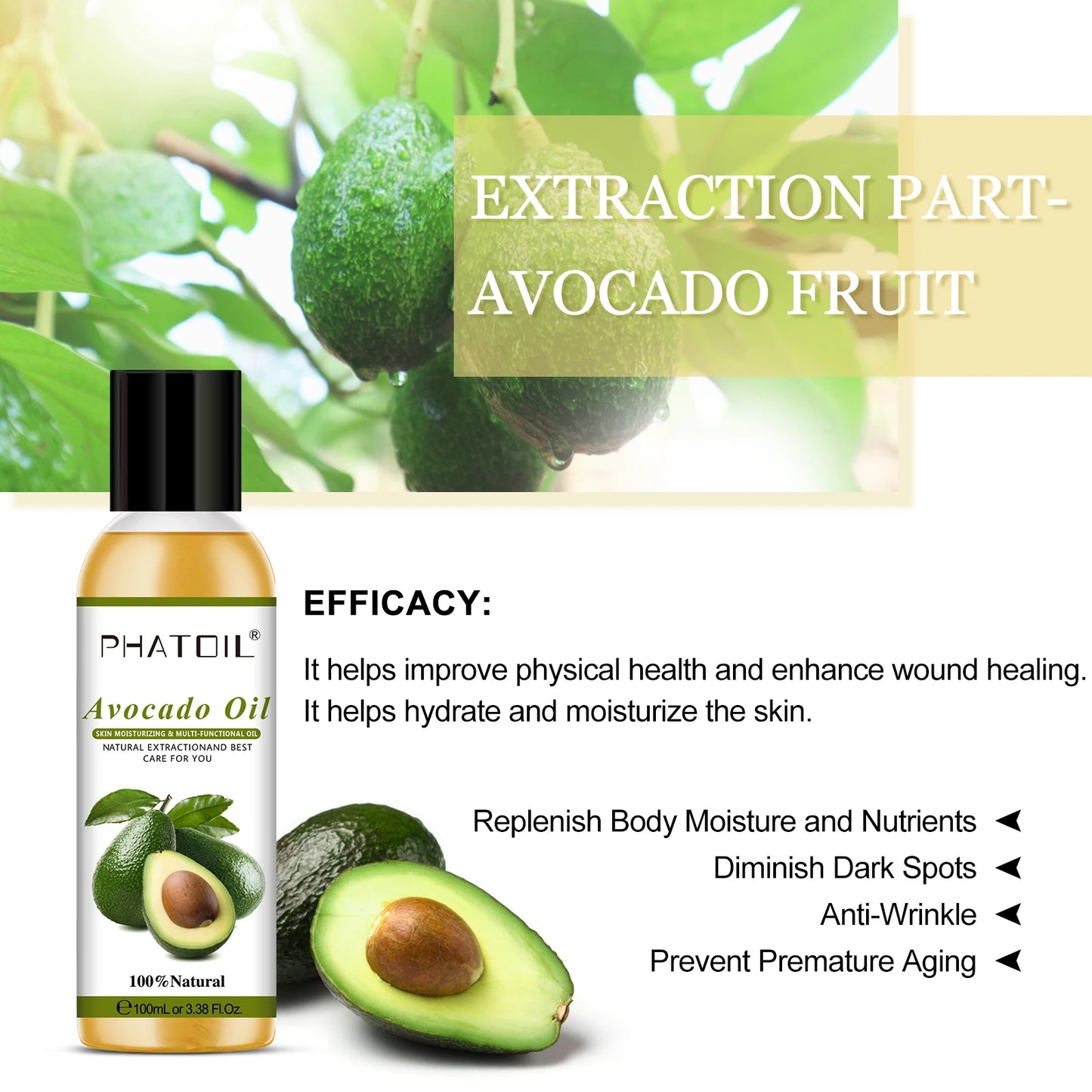 PHATOIL 100ml Pure Essential Oil Blend Copaiba Neroli Tea Tree