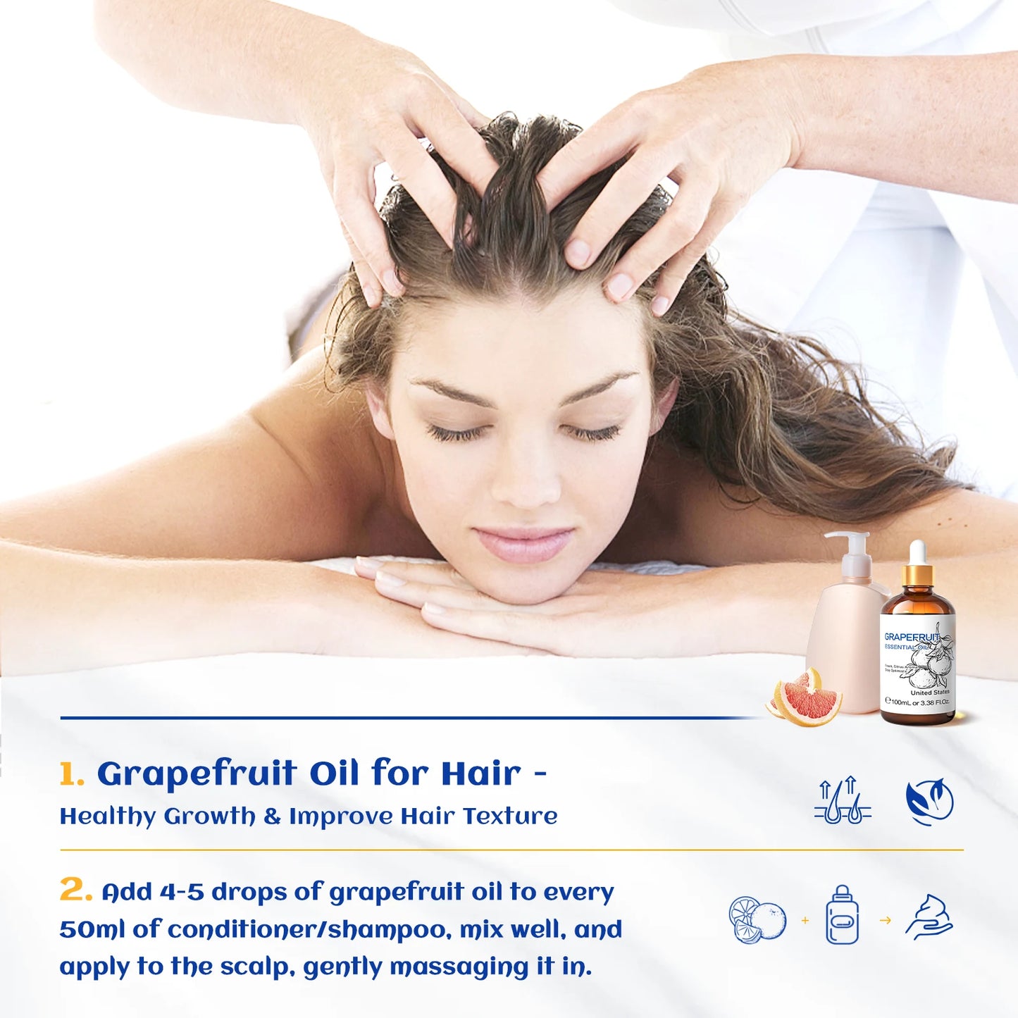 Hiqili Grapefruit Essential Oil 100ml Pure For Skin Care
