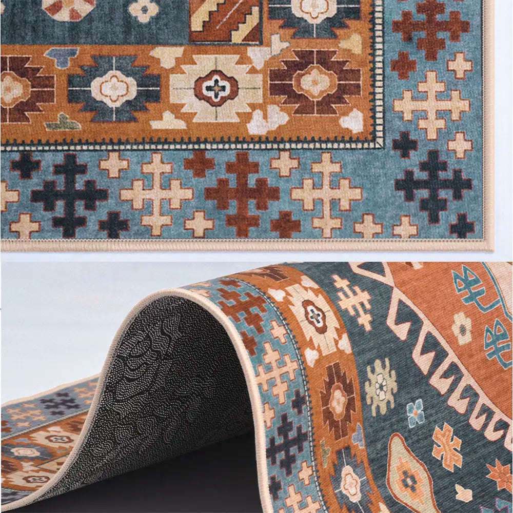 America European Long Corridor Rug Non Slip Hallway Carpet