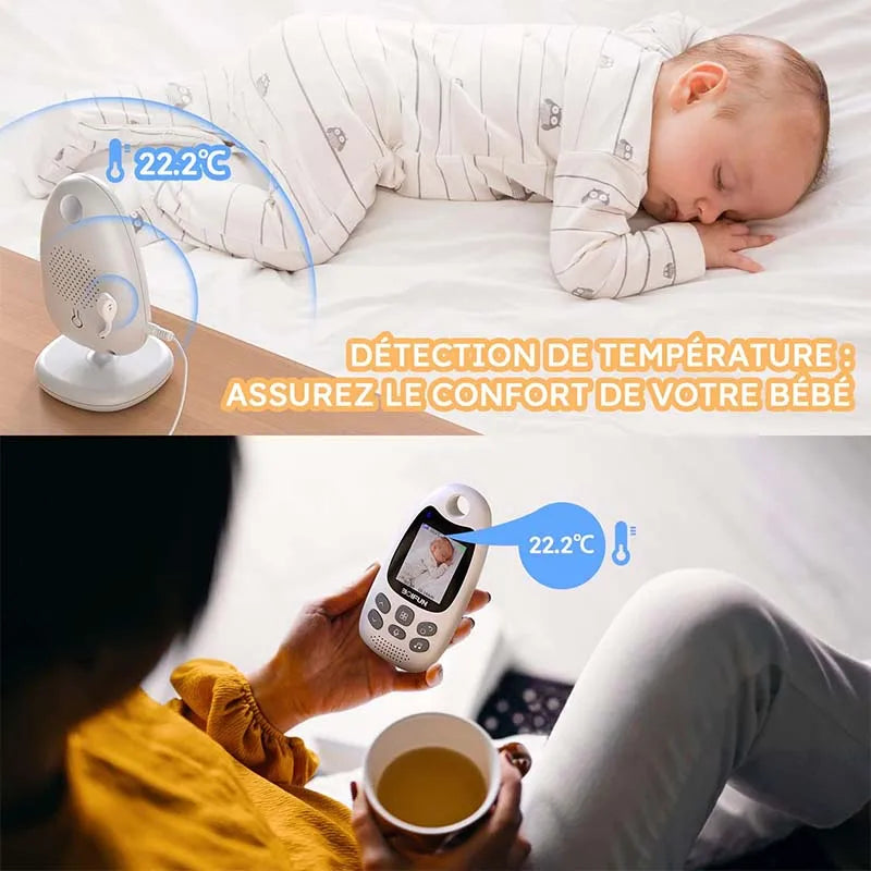 BOIFUN Baby Monitor With Camera VOX And Temperature Sensor