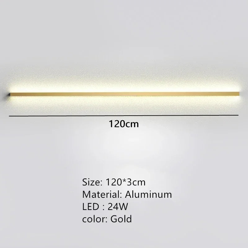 Long Wall Bedside Lamp With Dimming For Bedroom Ambiance
