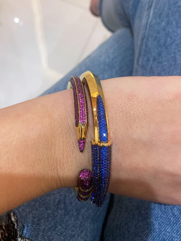 Missvikki Mix And Match Stackable Bangles For Women Wedding Jewelry