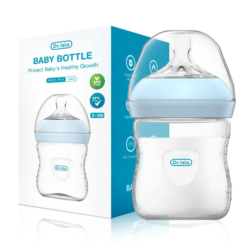 MAMIJOY BPA Free Baby Bottle With Handle For Newborn Feeding
