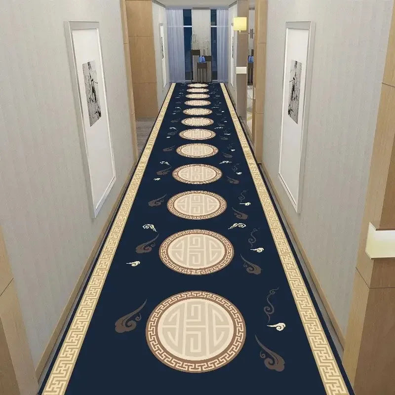 America European Long Corridor Rug Non Slip Hallway Carpet