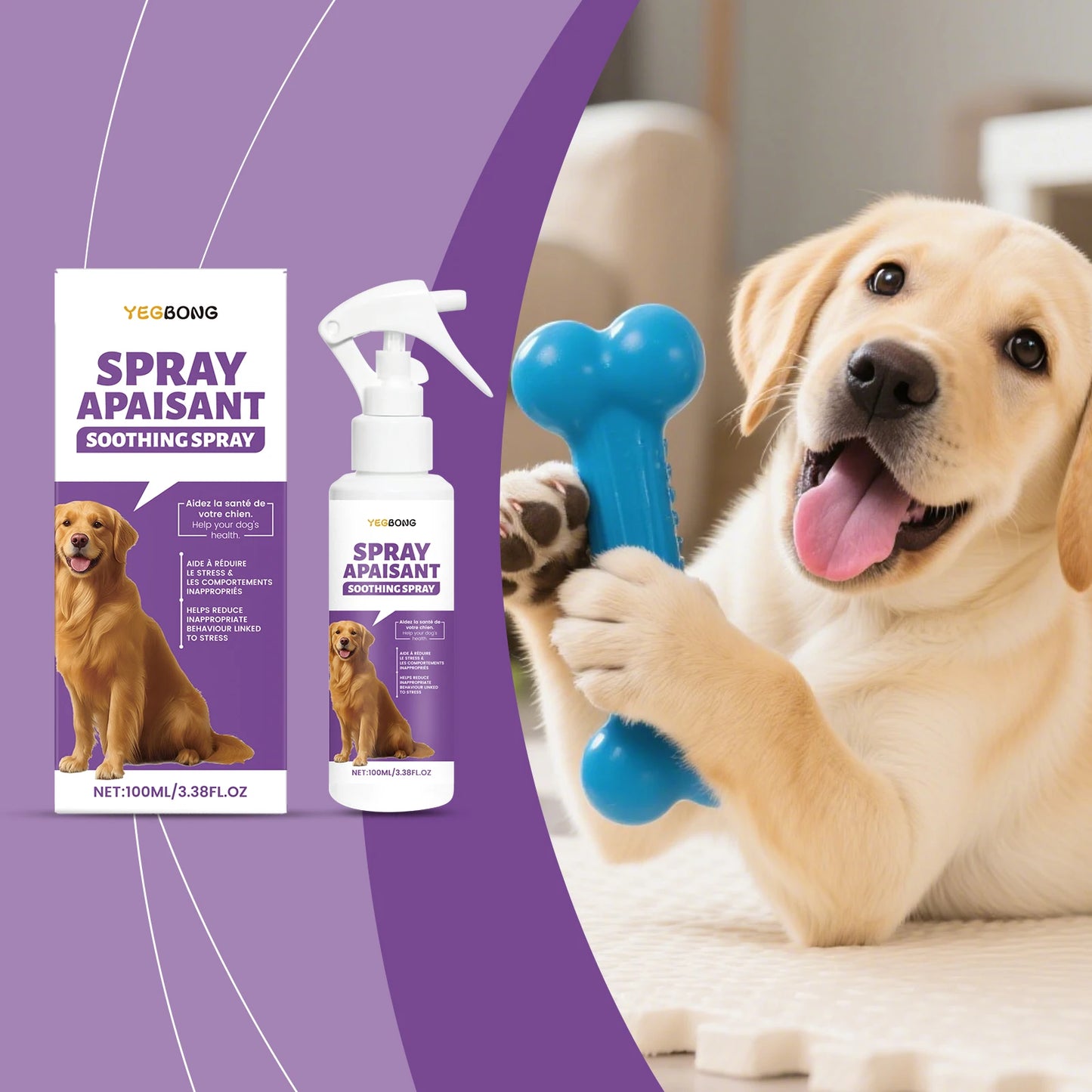 YEGBONG Dog Calming Emotional Care Spray Separation Anxiety