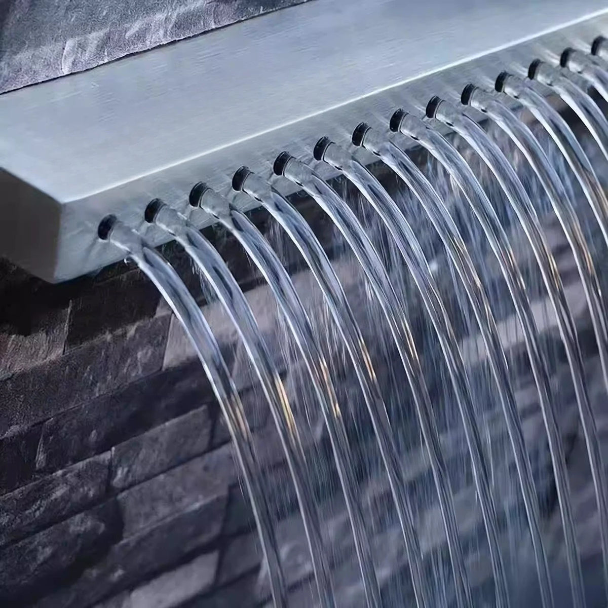 Stainless Steel Water Curtain Outdoor Garden Waterfall Outlet