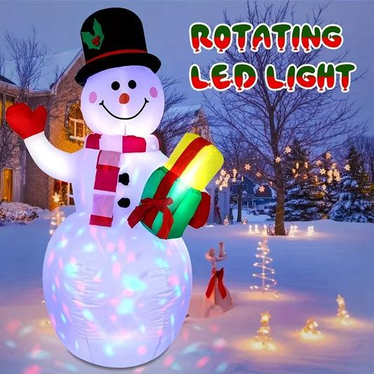 Five Foot LED Christmas Inflatable Snowman Outdoor Decor