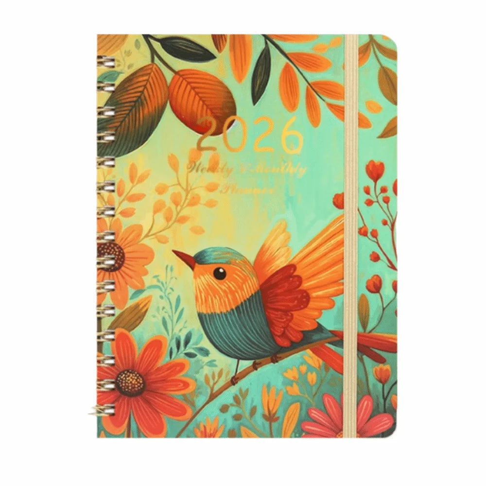 Weekly And Monthly Academic Planner With Tabs And Coil Binding