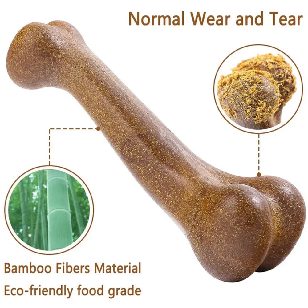 Dog Bone Chew Toy Nearly Indestructible Nontoxic Dental Care