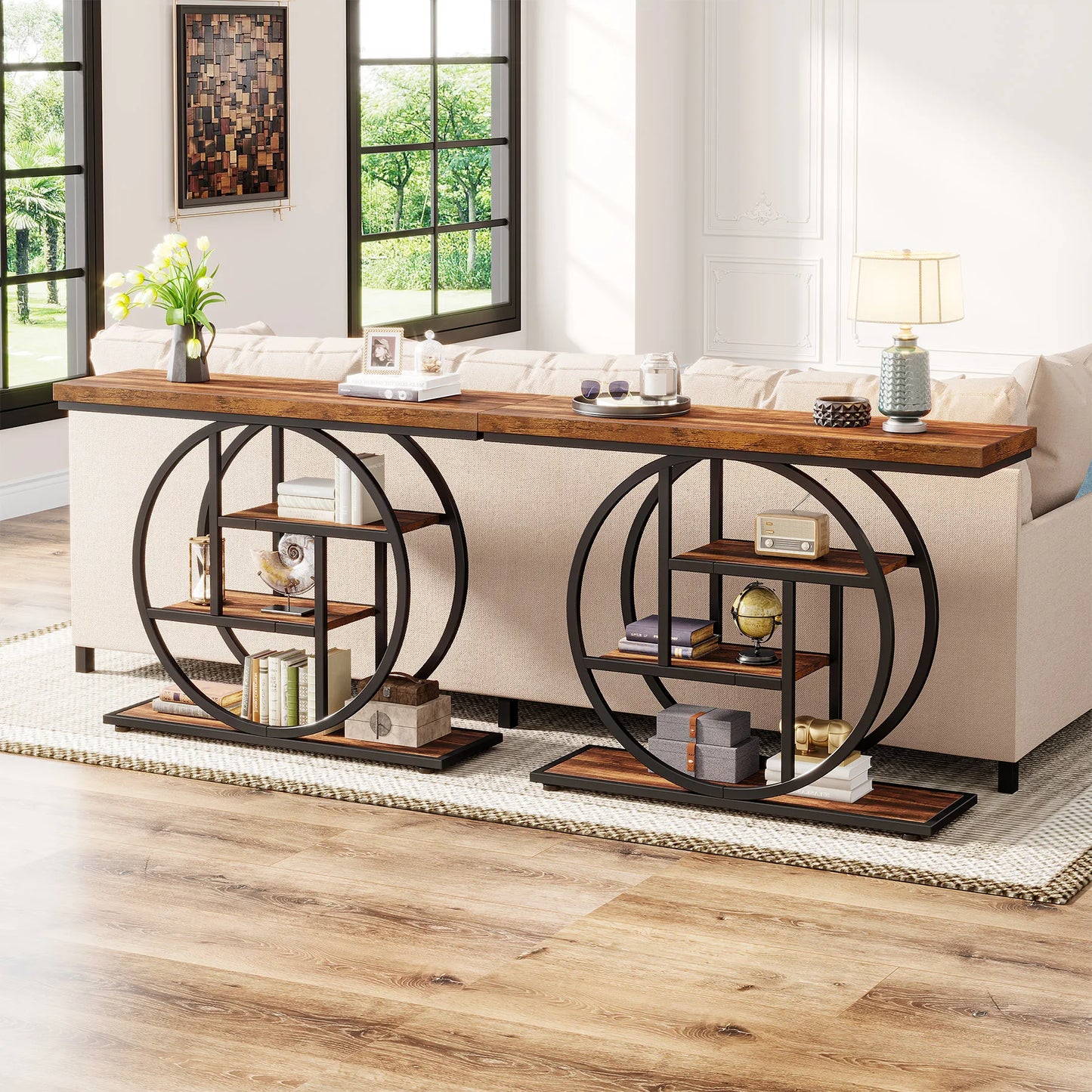 Tribesigns 41 Inch Console Table Four Tier Storage For Entryway