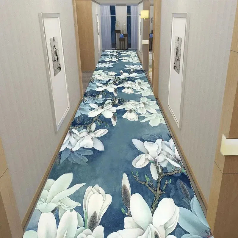 America European Long Corridor Rug Non Slip Hallway Carpet