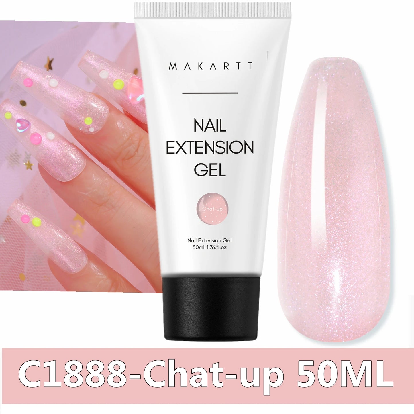 Makartt Poly Extension Nail Gel 50ml Acrygel Hard Gel Nails