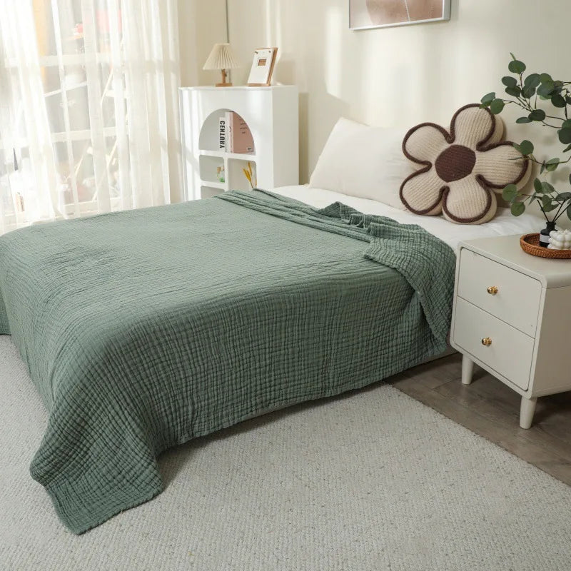 OIMG Cotton Muslin Baby Blanket For Gentle Comfort