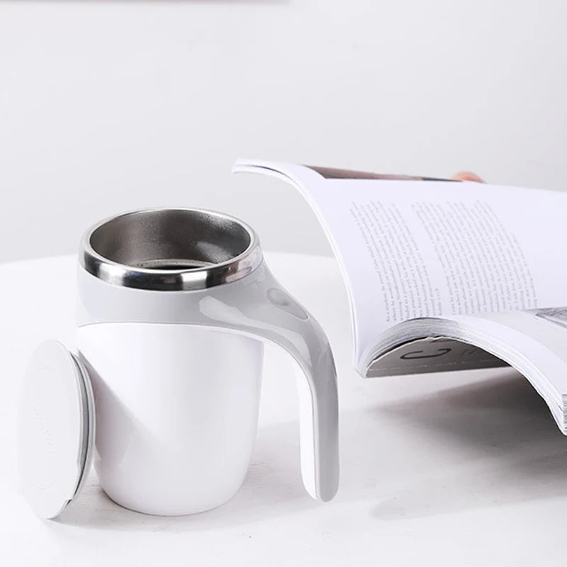Automatic Stirring Mug Cup Rechargeable Portable Stainless Steel Coffee Electric