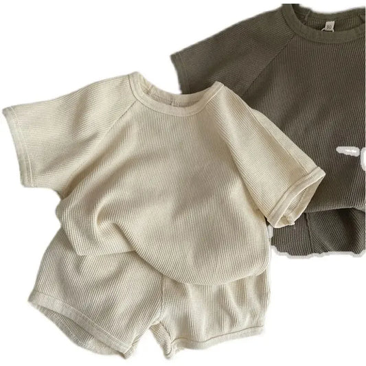 Summer Cotton 2Piece Set T Shirt And Shorts For Boys