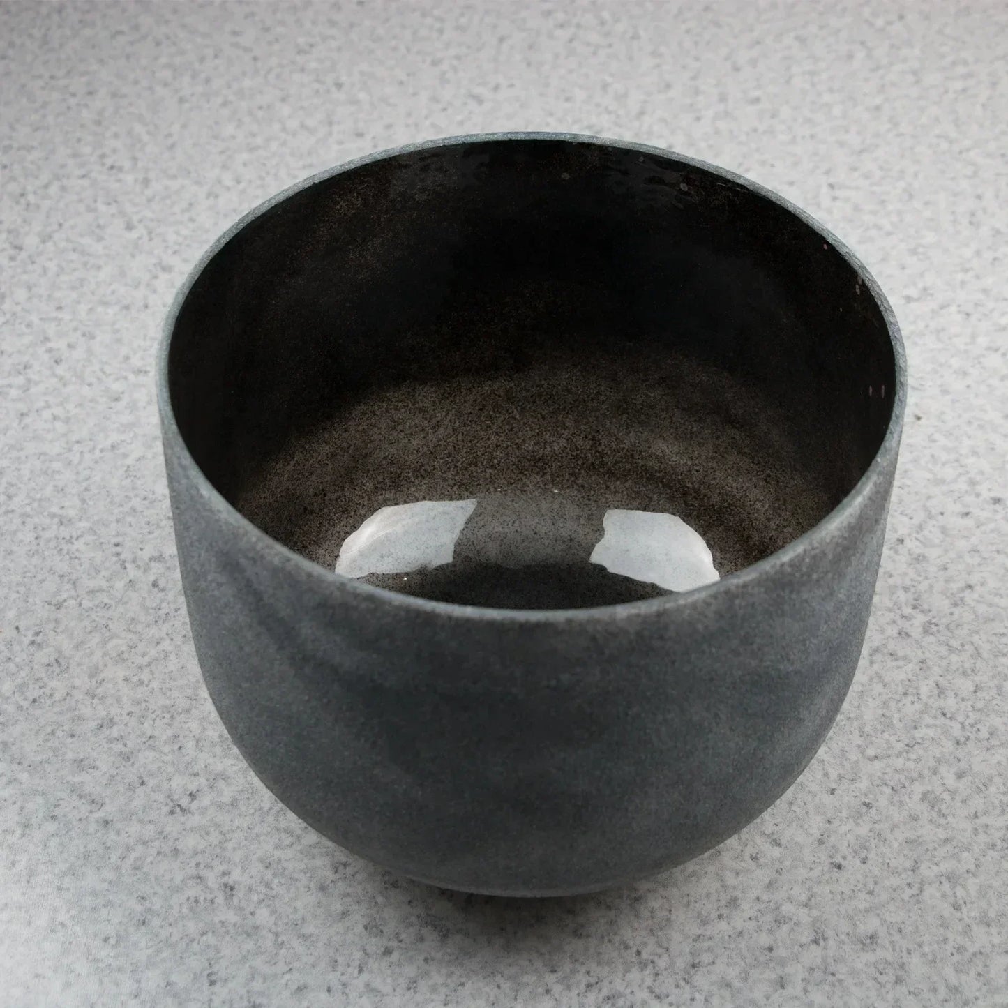 Free Shipping Hye-eun 14inch B 243hz Gemstone  Frosted Quartz Crystal Singing Bowl for Yoga Sound Bath Healing Meditation