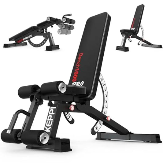 Bench1000 PRO Adjustable Weight Bench For Home Gym Strength Training