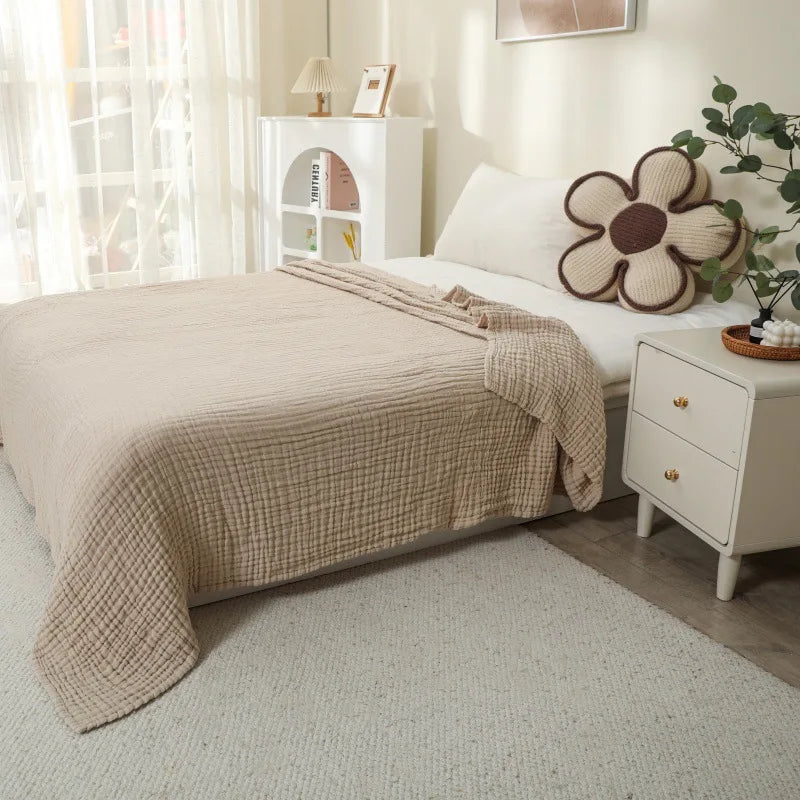 OIMG Cotton Muslin Baby Blanket For Gentle Comfort