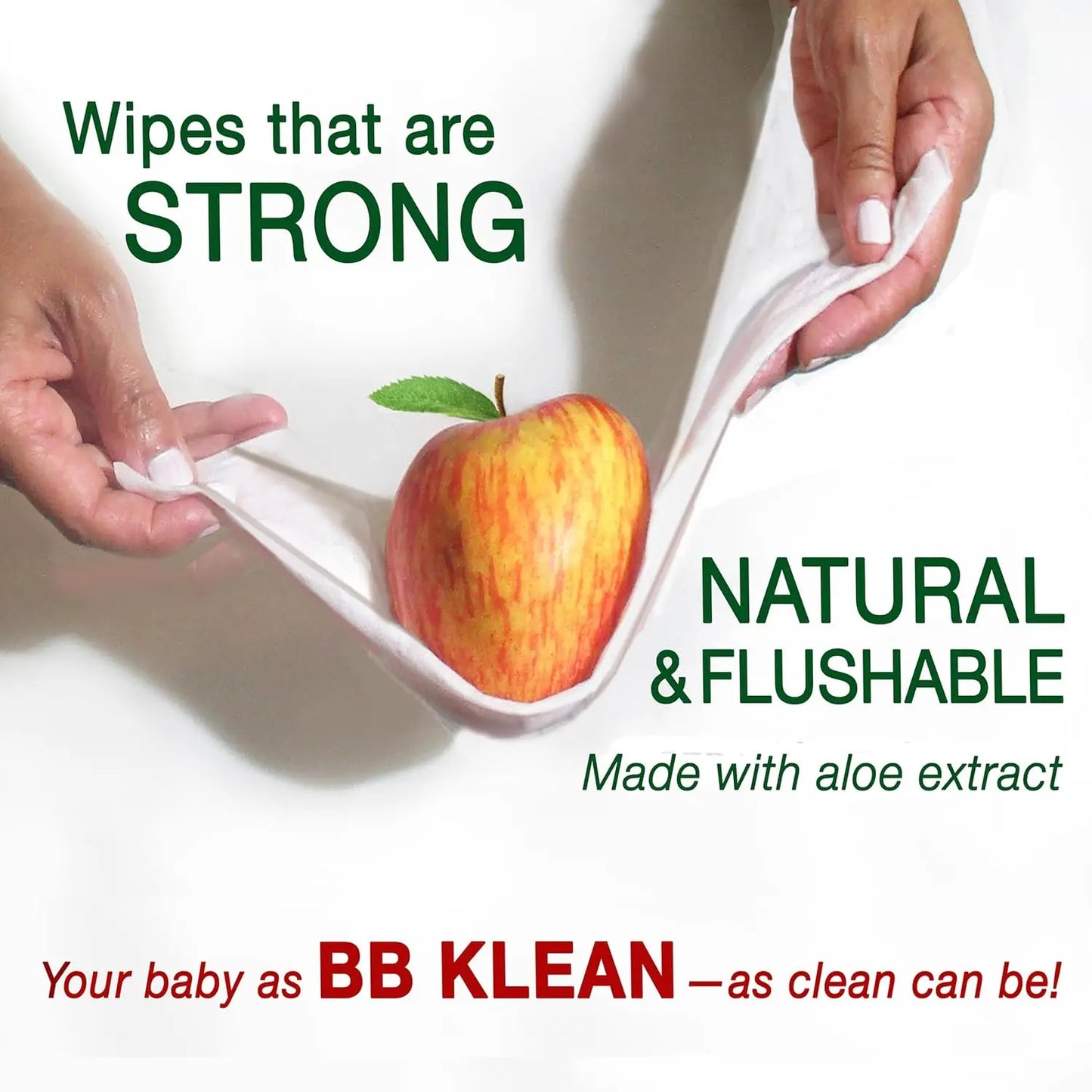 Flushable Baby Wipes Hypoallergenic Unscented Sensitive Skin