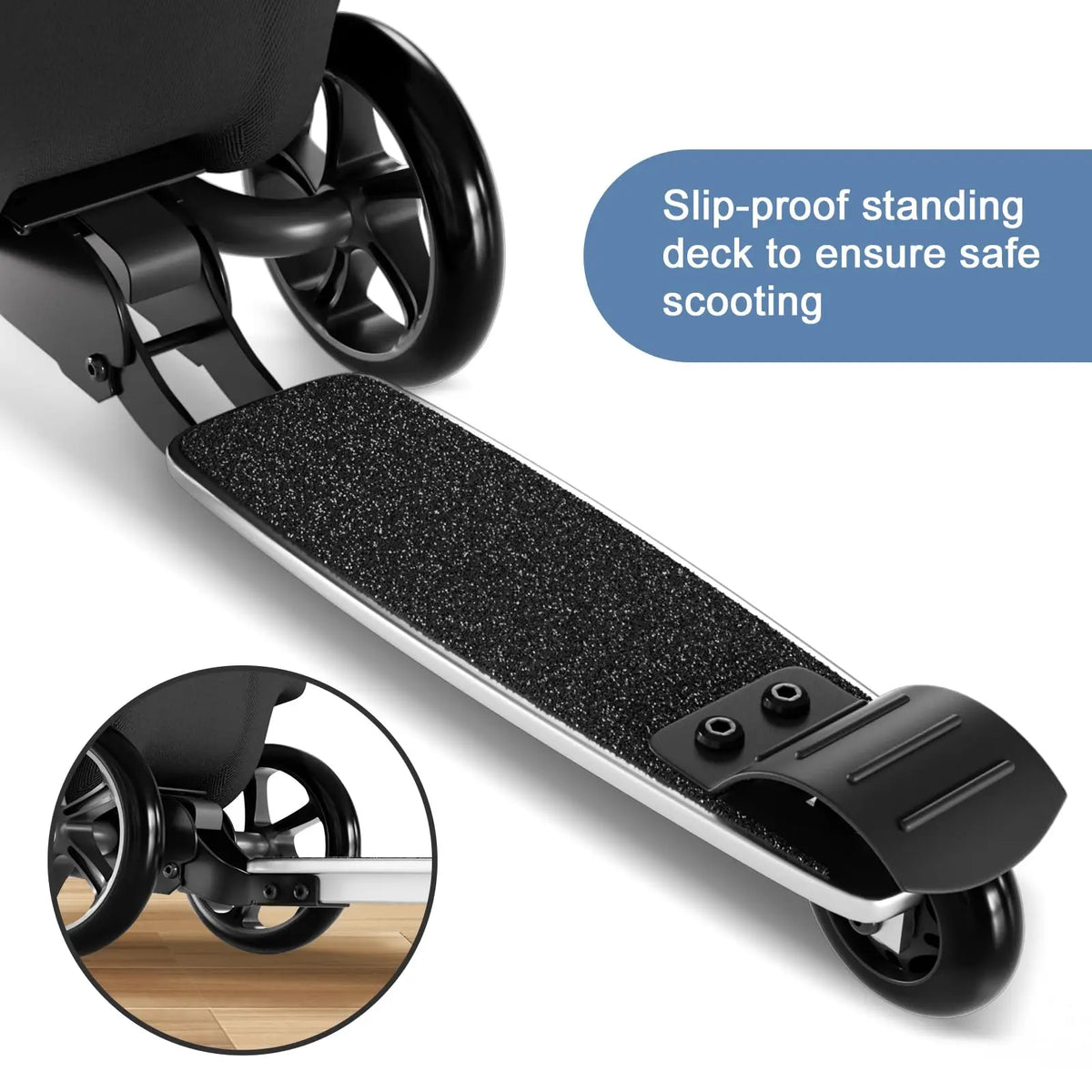 JETTING Kids 2-in-1 Ride-On Scooter Suitcase with LED Wheels
