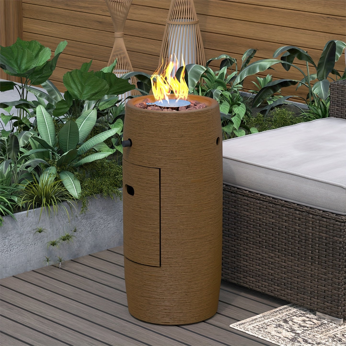 Sunbury Outdoor Propane Fire Pit Table 15000 BTU Patio Heater