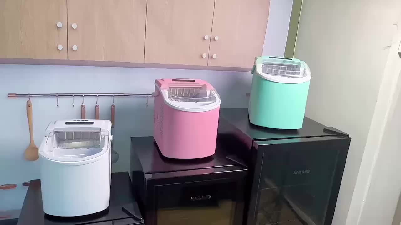 Countertop Ice Maker With Handle 26 Pounds Per Day Portable